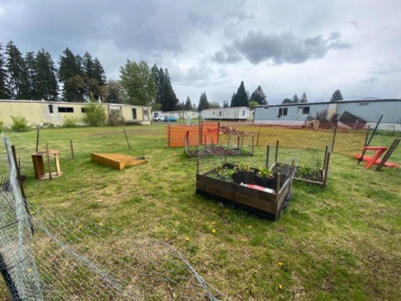 Community garden beds